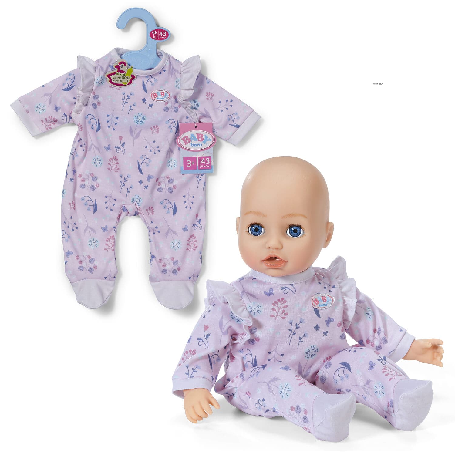 BABY born Strampler Wald 43cm