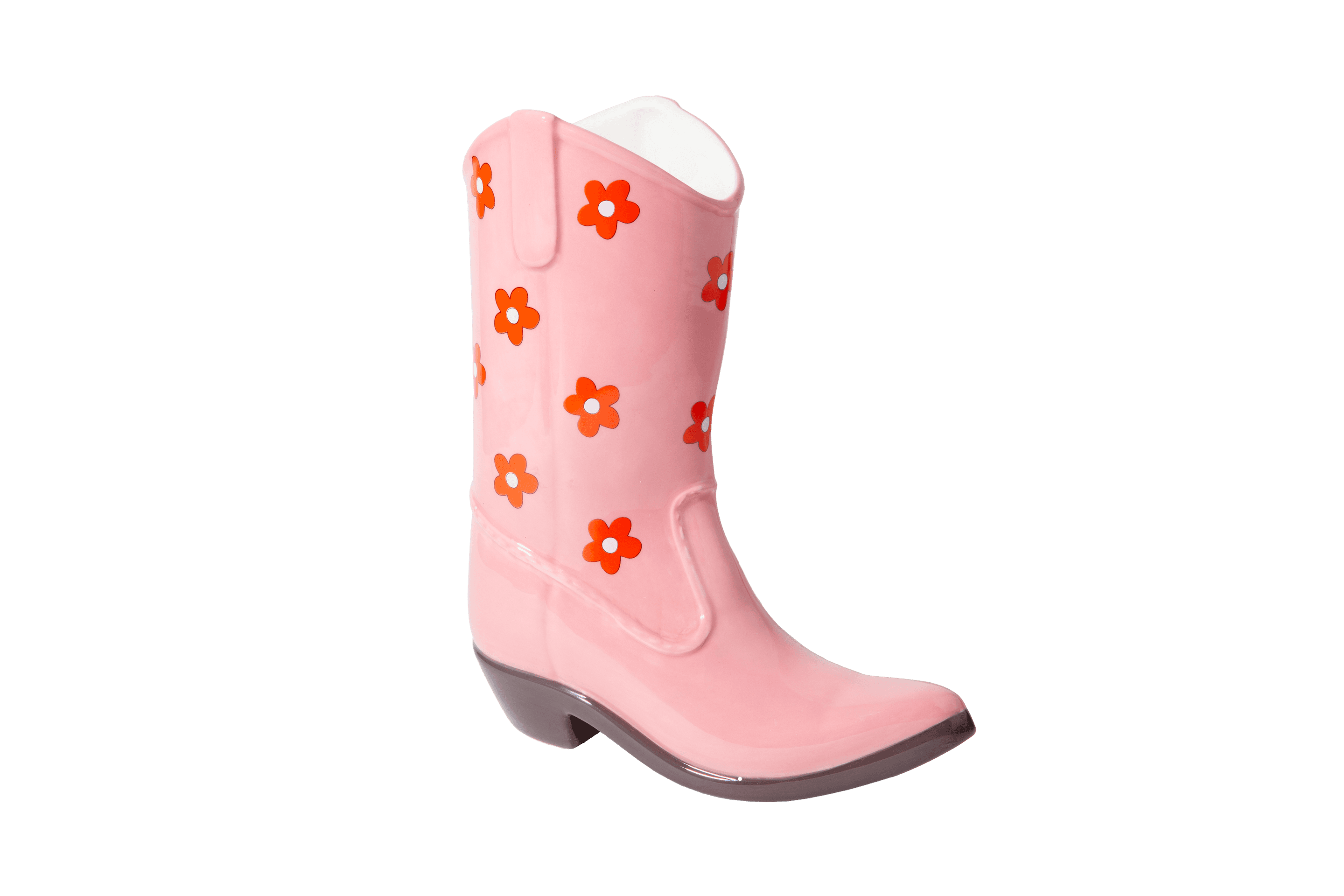 DOIY Vase Rodeo Cowboy Boot lila pink