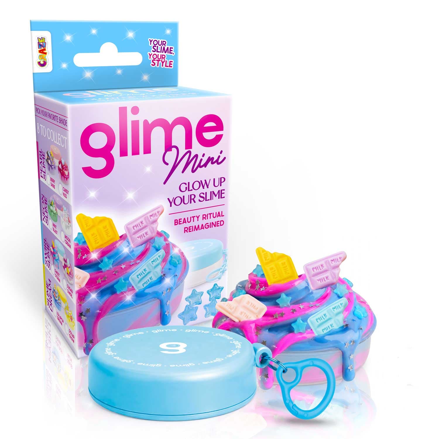 CRAZE - Magic Slime GLIME Mini, 1 Stück, sortiert