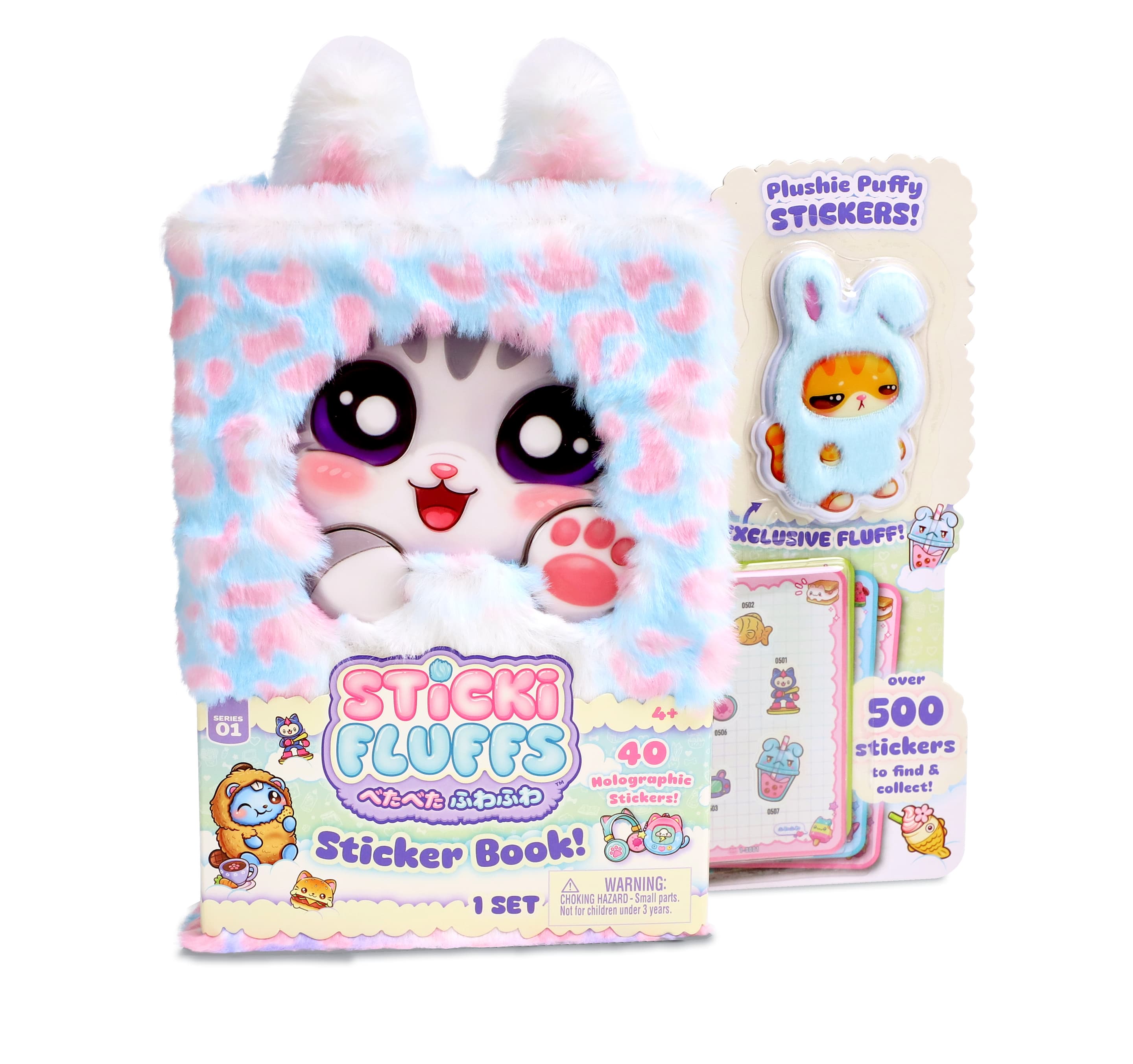 Sticki Fluffs - Book Pack In Open Box