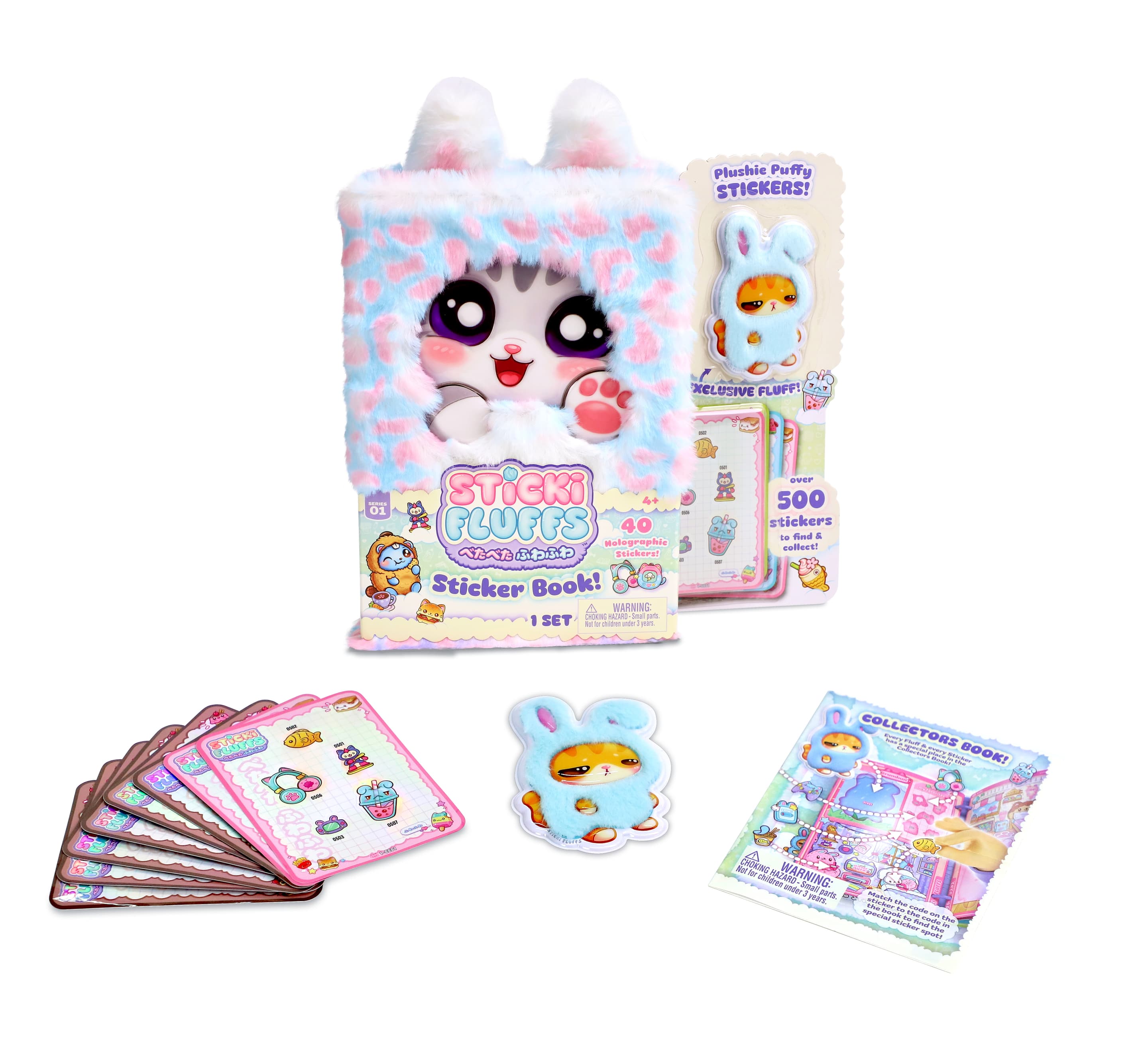 Sticki Fluffs - Book Pack In Open Box