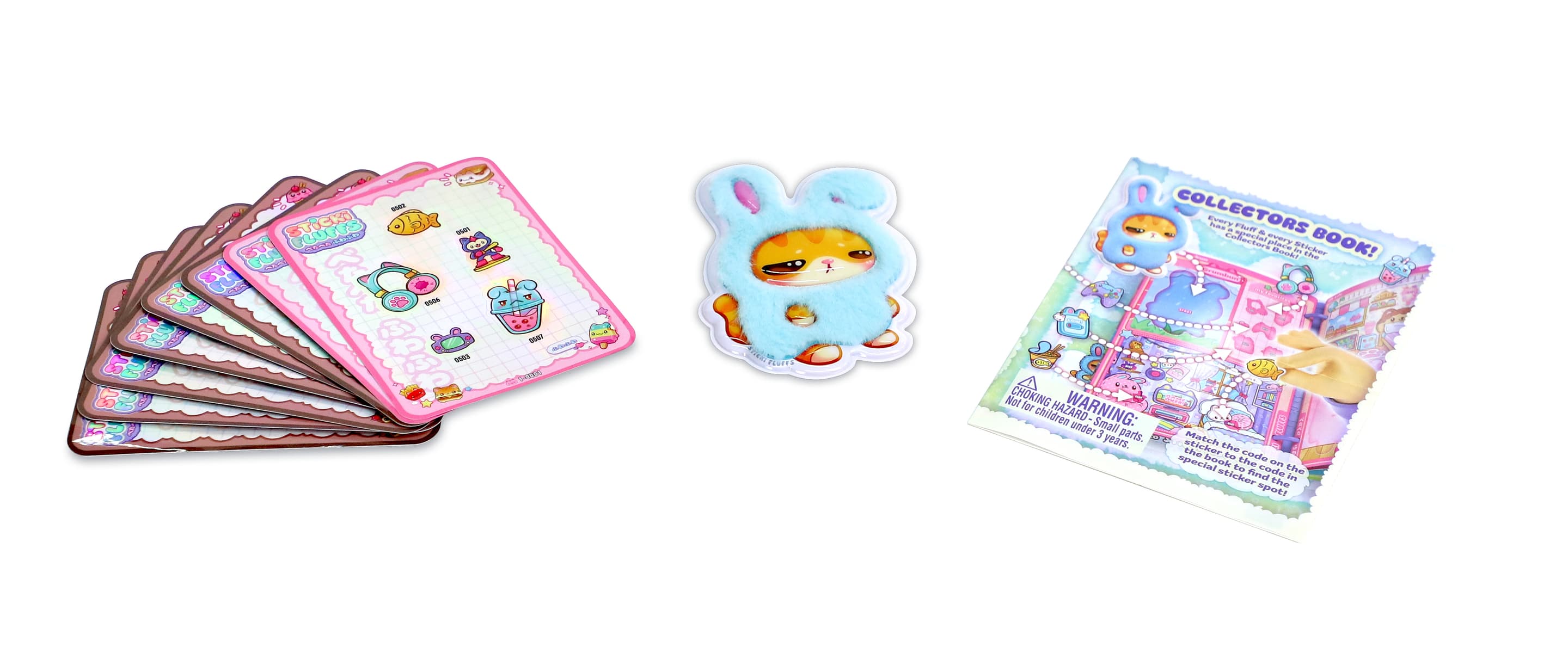 Sticki Fluffs - Book Pack In Open Box