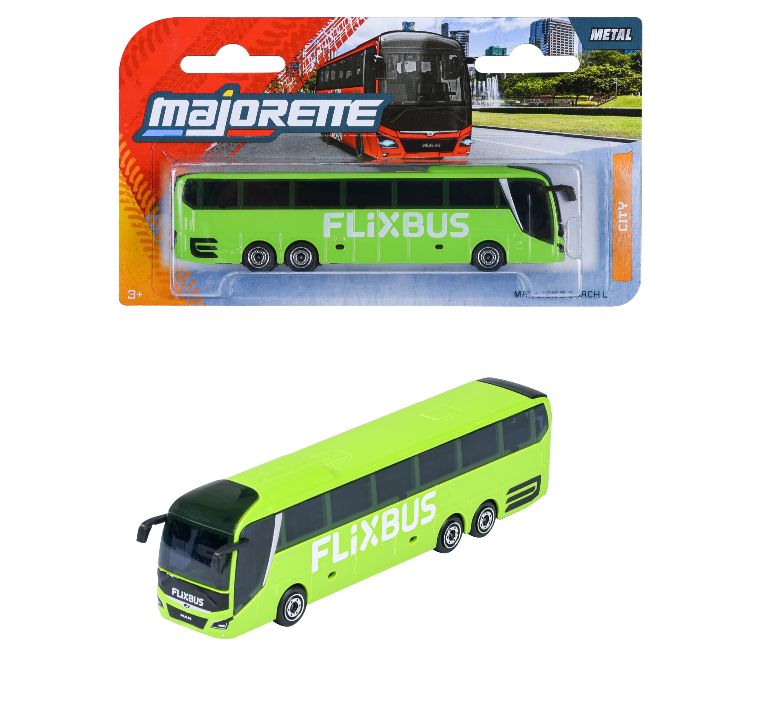 Majorette - MAN Lion's Coach L Flixbus, grün (neue Verpackung)