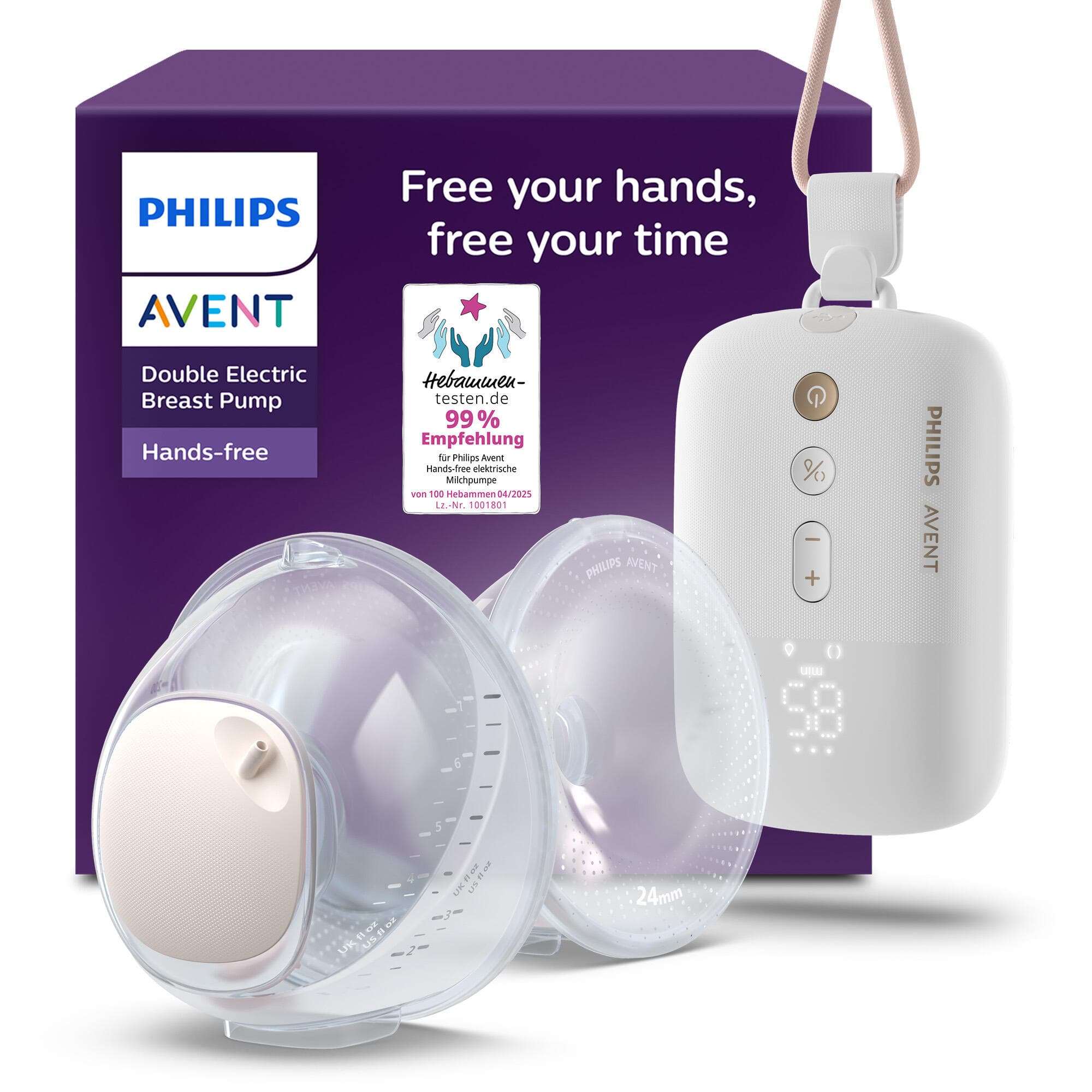 Philips Avent Hands-free Elektrische Doppelmilchpumpe SCF532/11 