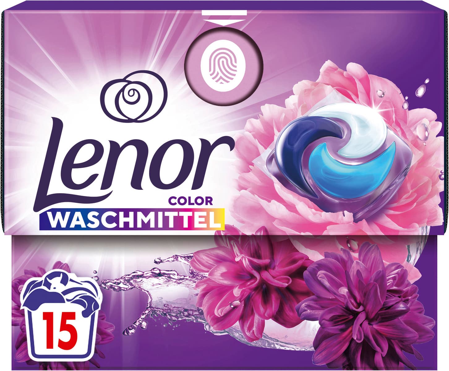 Lenor Vollwaschmittel Flüssig All-in-1 Pods Blütentraum