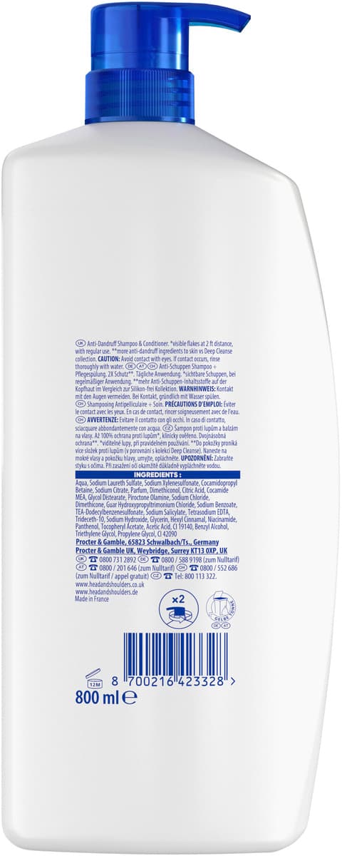 Produktbild Head & Shoulders Anti Schuppen Haarshampoo 2in1 apple fresh 3 von 16