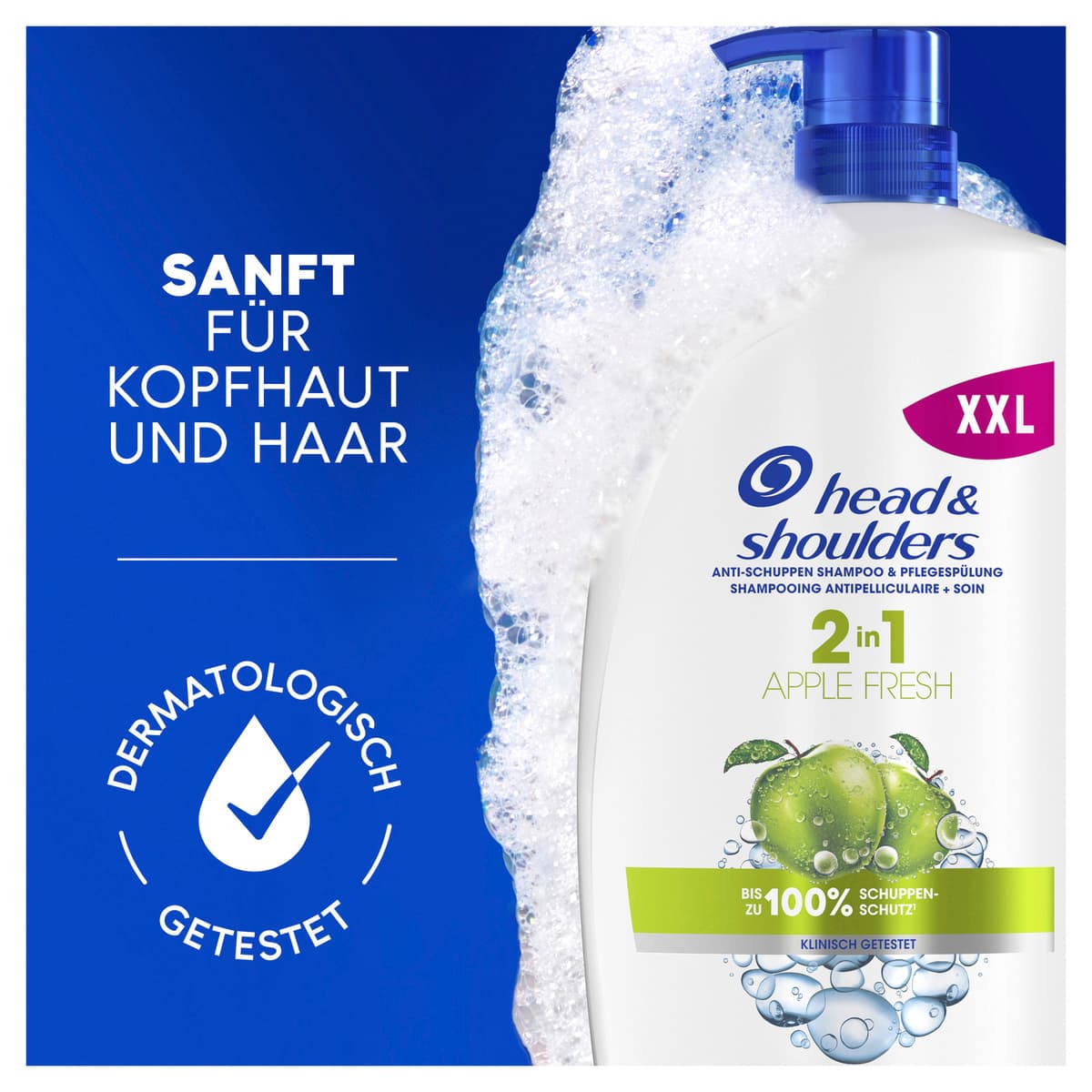 Produktbild Head & Shoulders Anti Schuppen Haarshampoo 2in1 apple fresh 4 von 16