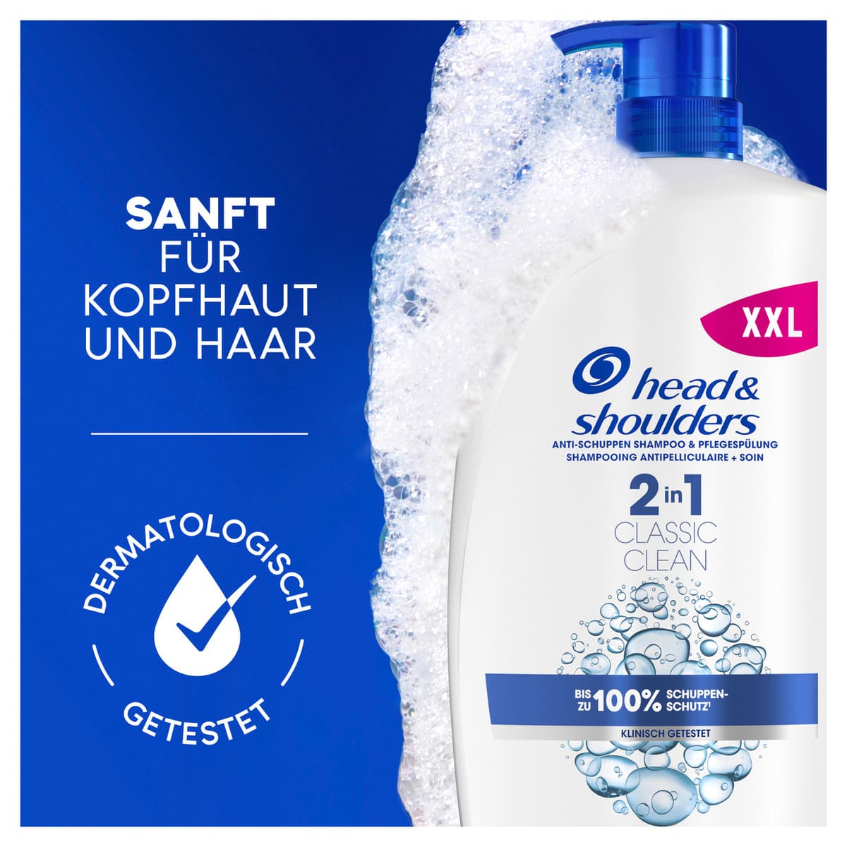 Produktbild Head & Shoulders Anti Schuppen Haarshampoo 2in1 classic clean  6 von 16
