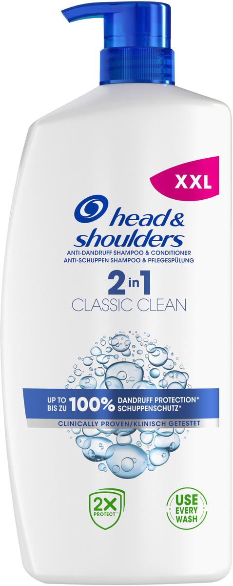 Head & Shoulders Anti Schuppen Haarshampoo 2in1 classic clean 