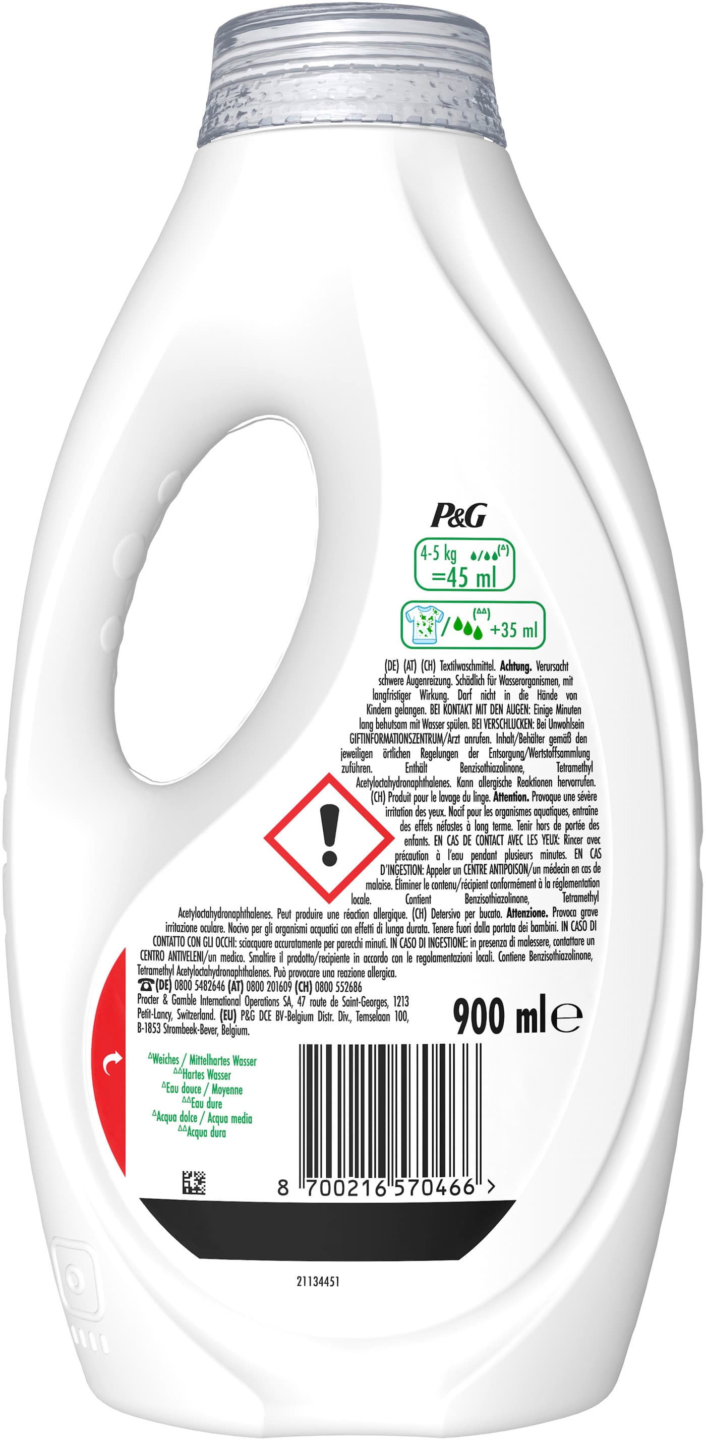 Produktbild Ariel Flüssigwaschmittel Universal Baumwollblüte 0.90L 2 von 2