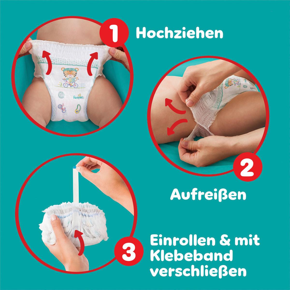 Produktbild Pampers Baby Dry Pants Windeln Gr.6 Extra Large 13-19kg XXL Pack  9 von 12