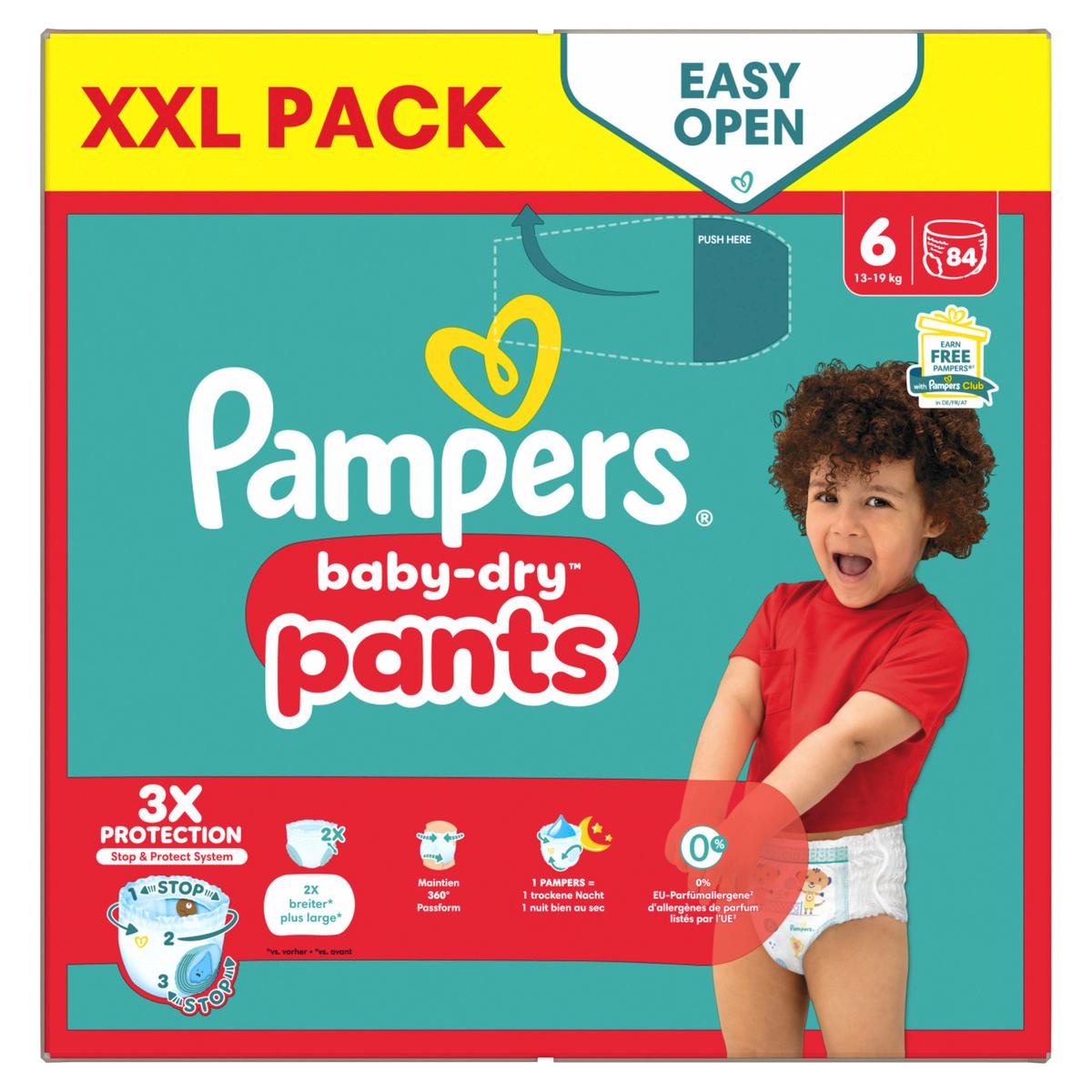 Produktbild Pampers Baby Dry Pants Windeln Gr.6 Extra Large 13-19kg XXL Pack  3 von 12