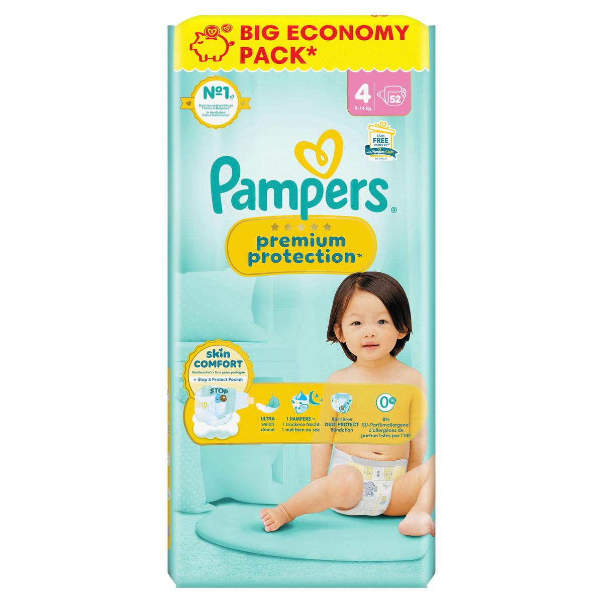 Produktbild Pampers Premium Protection Windeln Gr.4 Maxi 9-14kg Big Pack  2 von 11