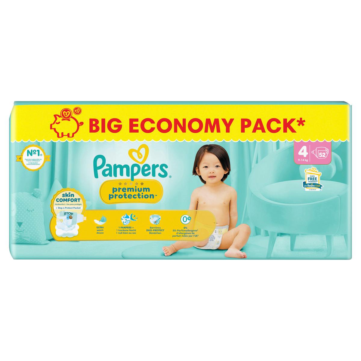 Produktbild Pampers Premium Protection Windeln Gr.4 Maxi 9-14kg Big Pack  3 von 11