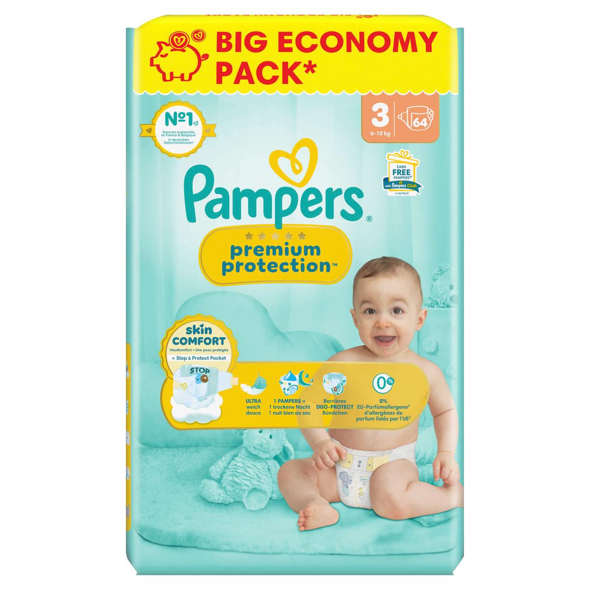 Produktbild Pampers Premium Protection Windeln Gr.3 Midi 6-10kg Big Pack  2 von 11