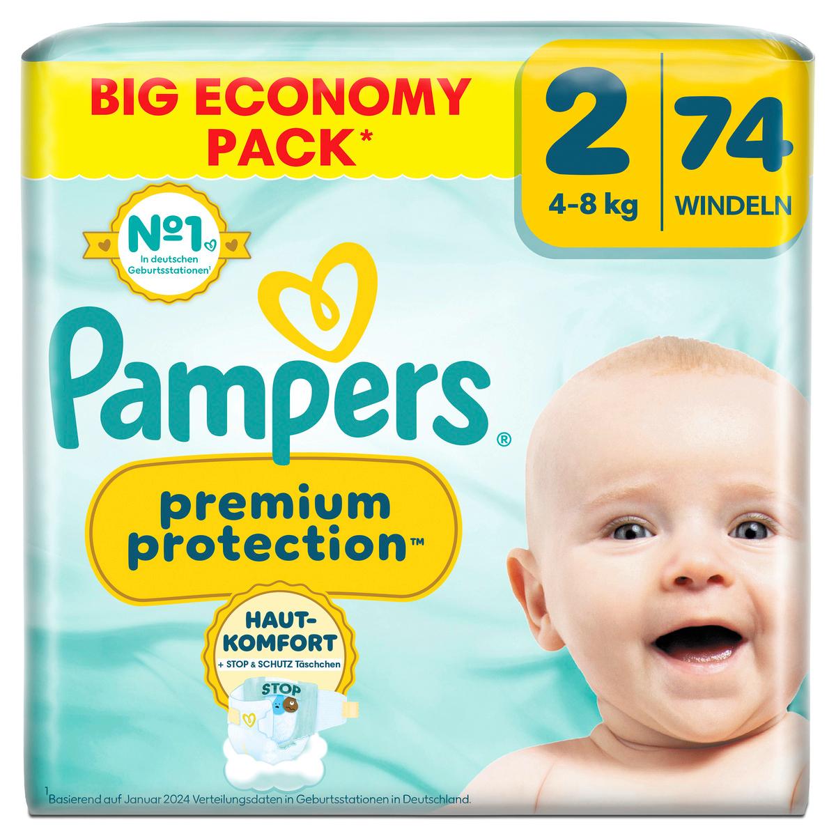 Pampers Premium Protection New Baby Windeln Gr.2 Mini 4-8kg Big Pack 