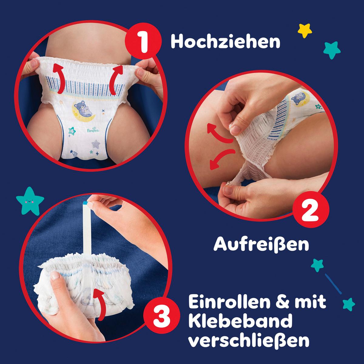 Produktbild Pampers Windeln Night Pants Gr.4 Big Pack 9-15kg  4 von 10