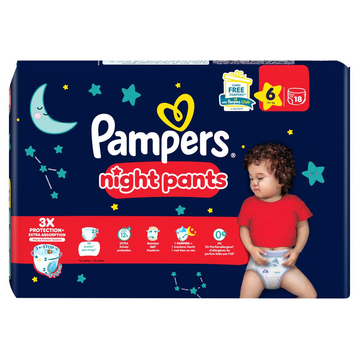 Produktbild Pampers Windeln Night Pants Gr.6 Single Pack  2 von 10