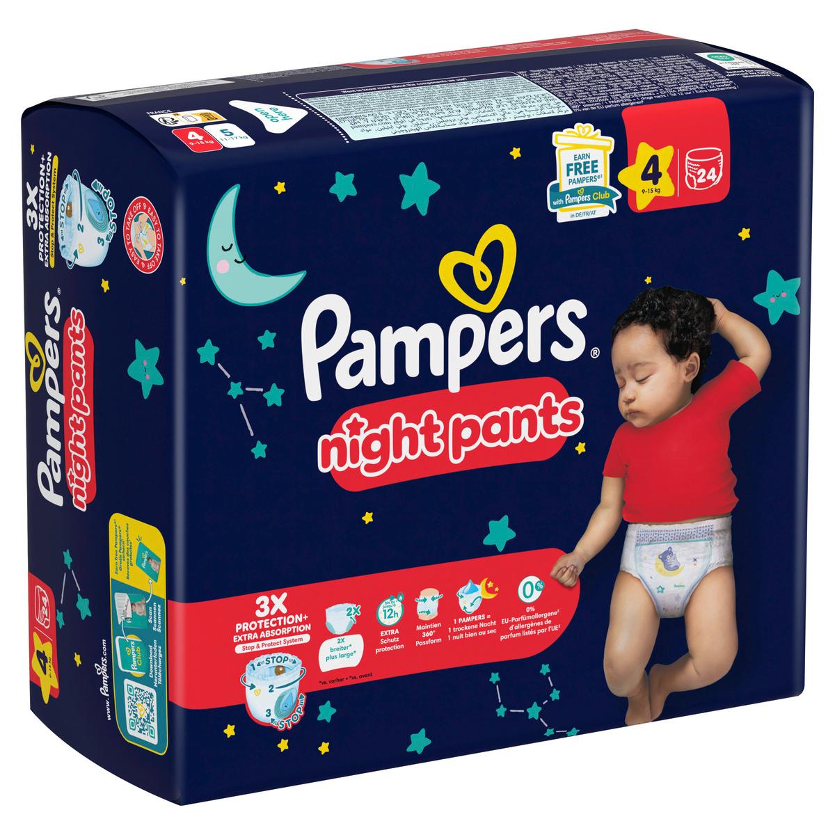 Produktbild Pampers Windeln Night Pants Gr.4 Single Pack  3 von 10