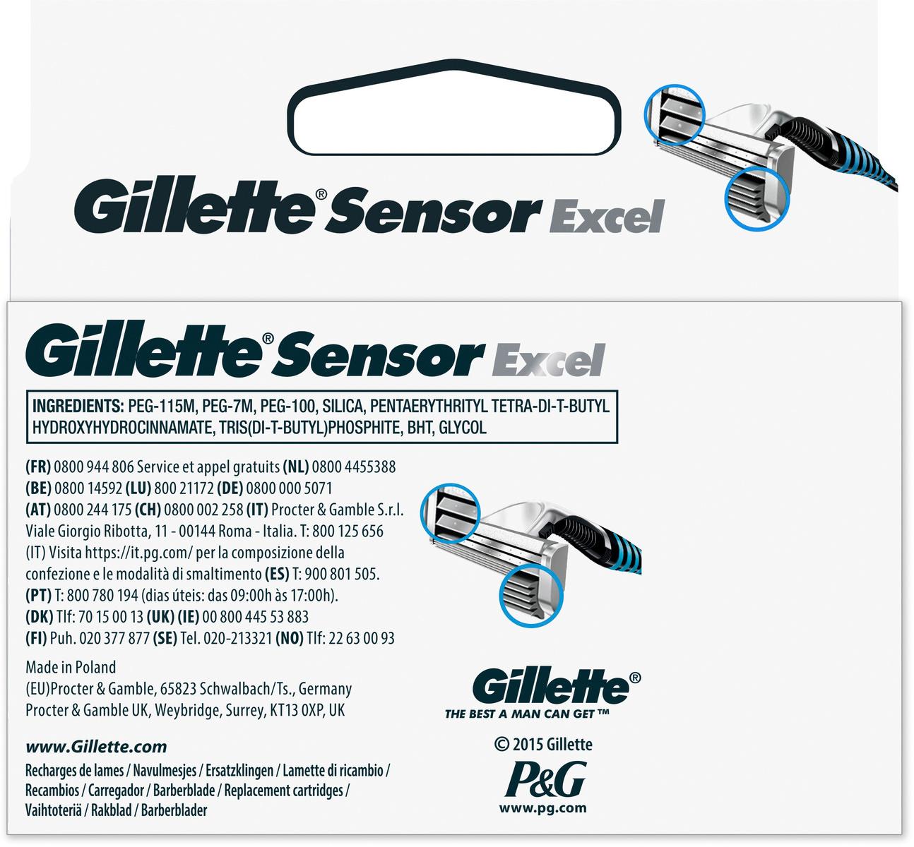 Produktbild Gillette Klingen Sensor Excel  3 von 3