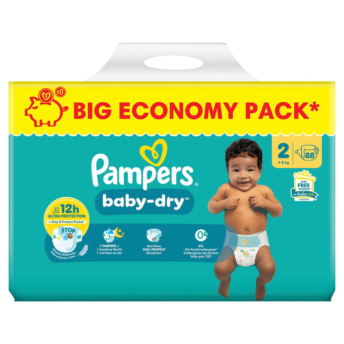 Produktbild Pampers Baby Dry Windeln Gr.2 Mini 4-8kg Big Pack  3 von 11