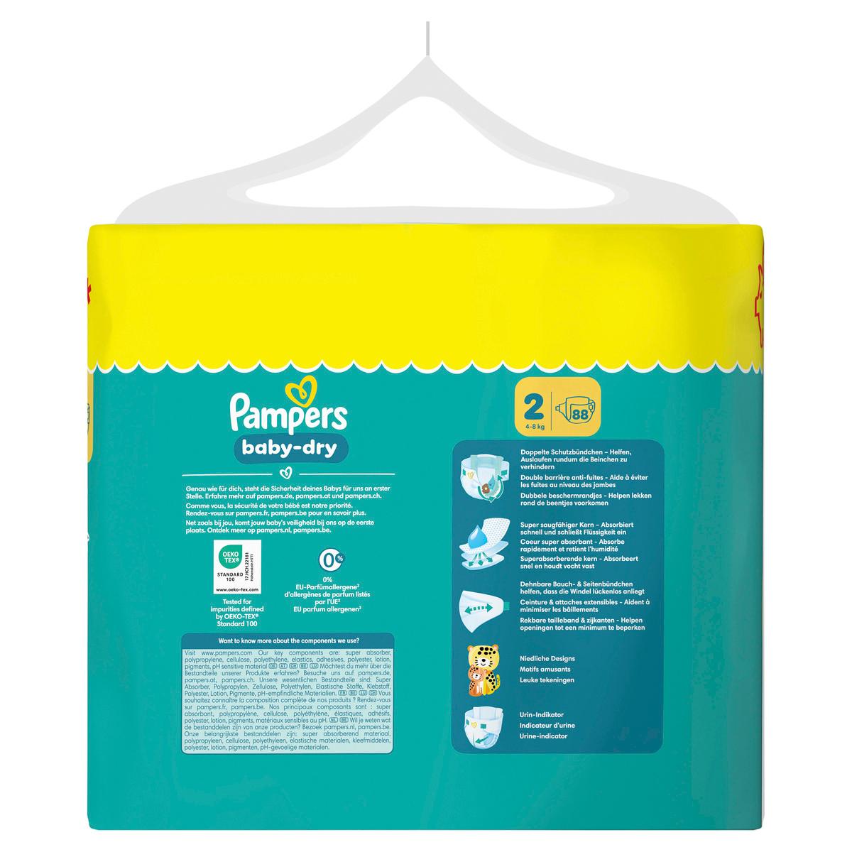 Produktbild Pampers Baby Dry Windeln Gr.2 Mini 4-8kg Big Pack  2 von 11