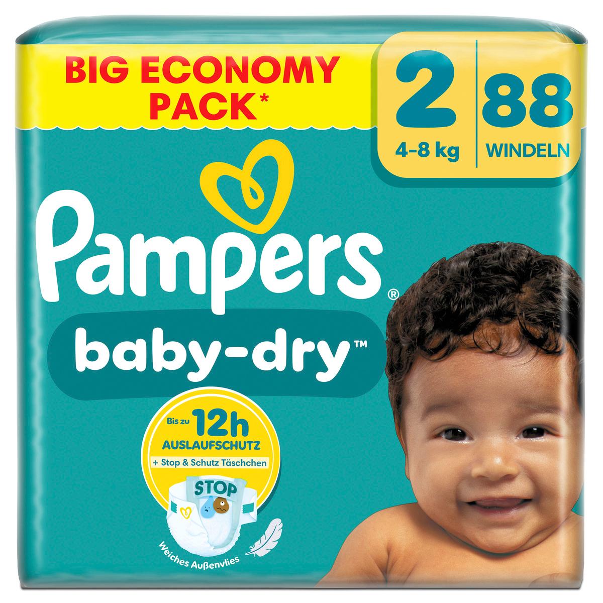 Pampers Baby Dry Windeln Gr.2 Mini 4-8kg Big Pack 