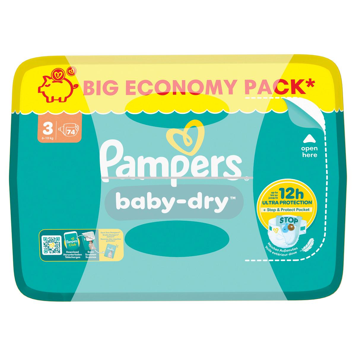 Produktbild Pampers Baby Dry Windeln Gr.3 Midi 6-10kg BigPack  3 von 10