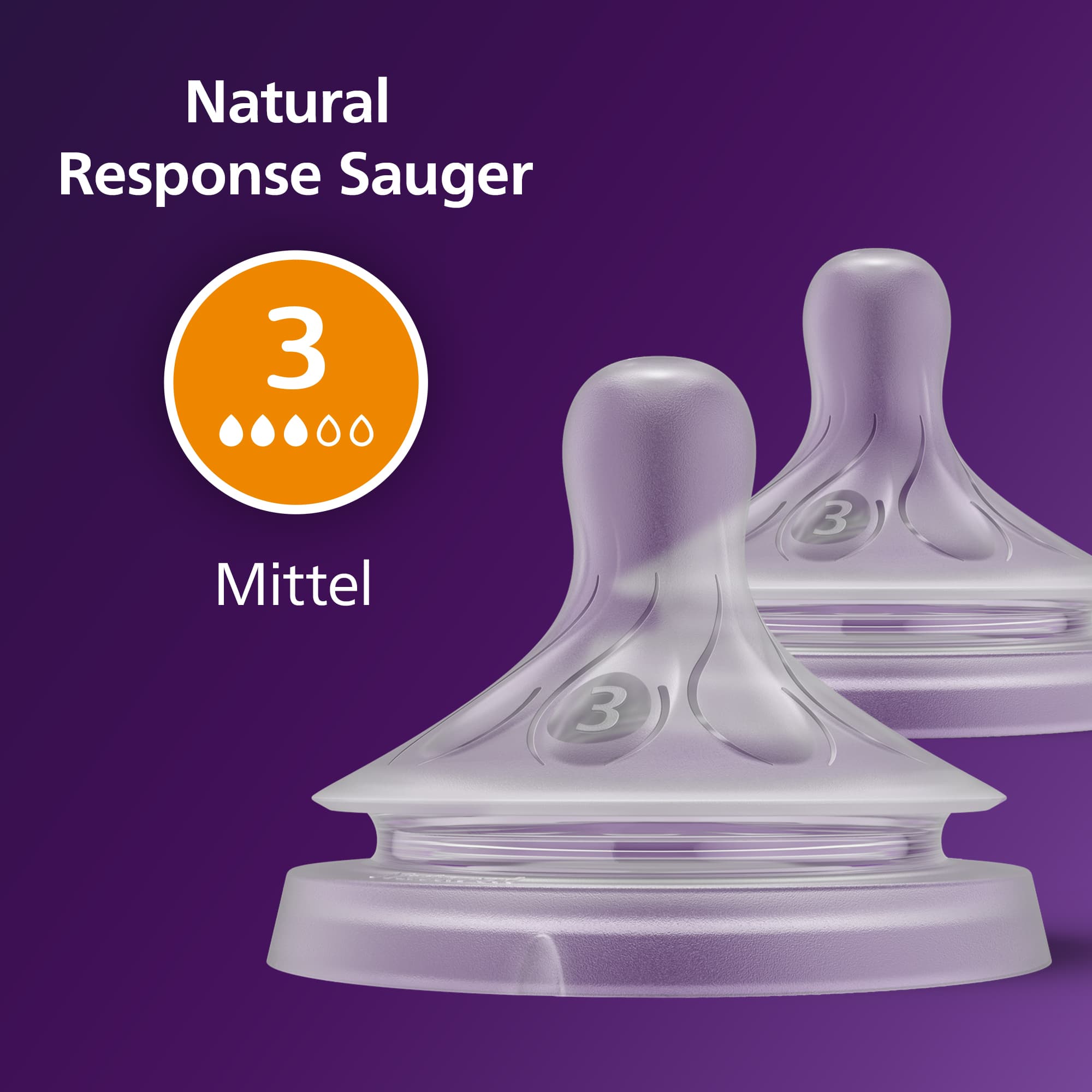 Produktbild Philips Avent Trinksauger Natural Response ab 1 Monat 2 von 9