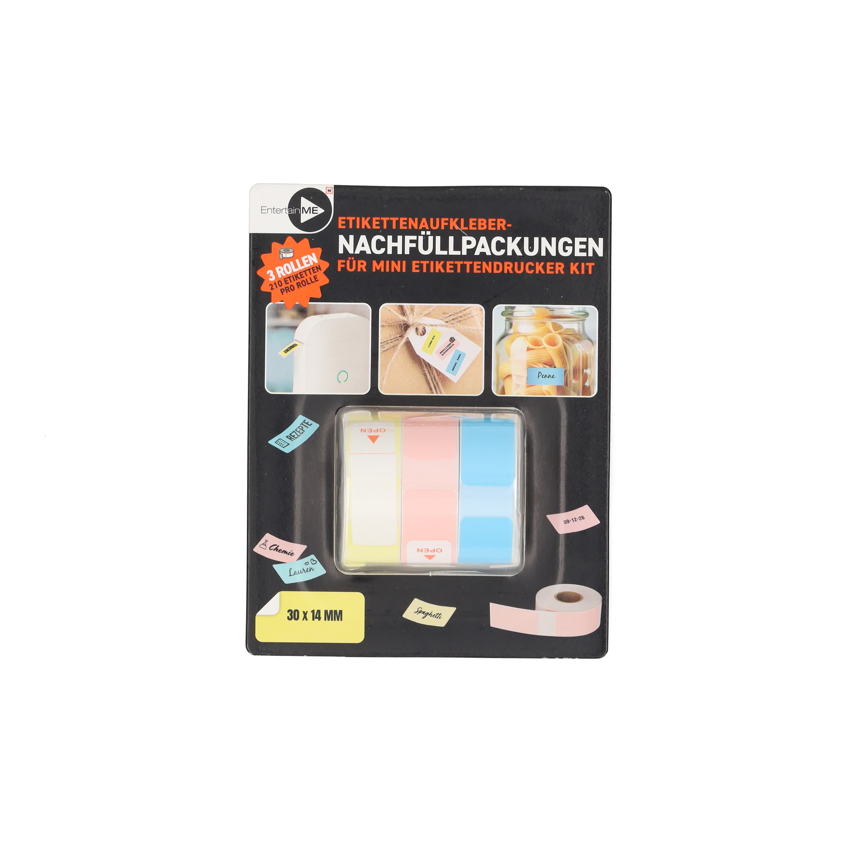 ENTERTAINME Nachfüllpackungen für Etikettendrucker