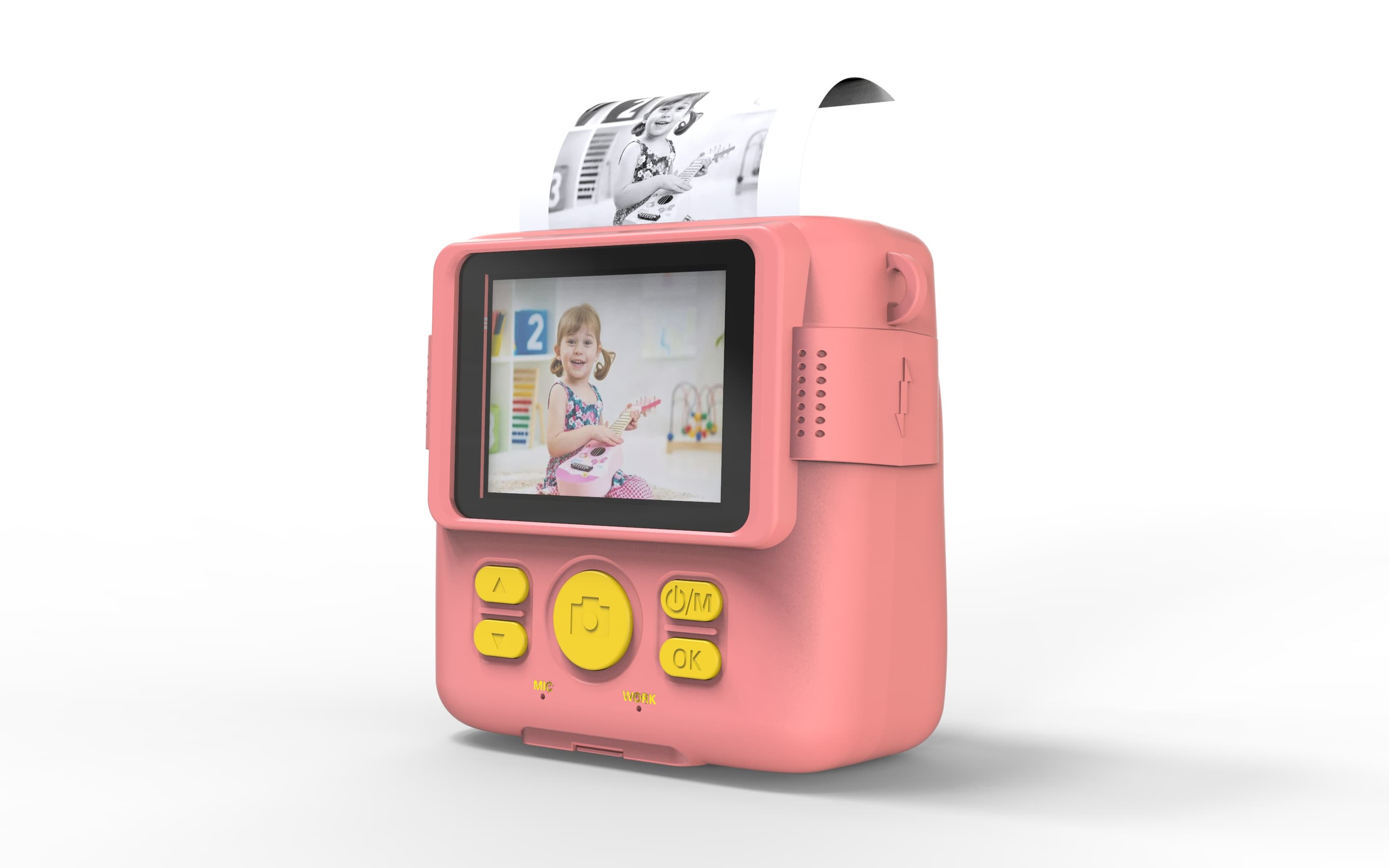 Müller 5in1 Kinder Kamera mit Sofortdruck pink