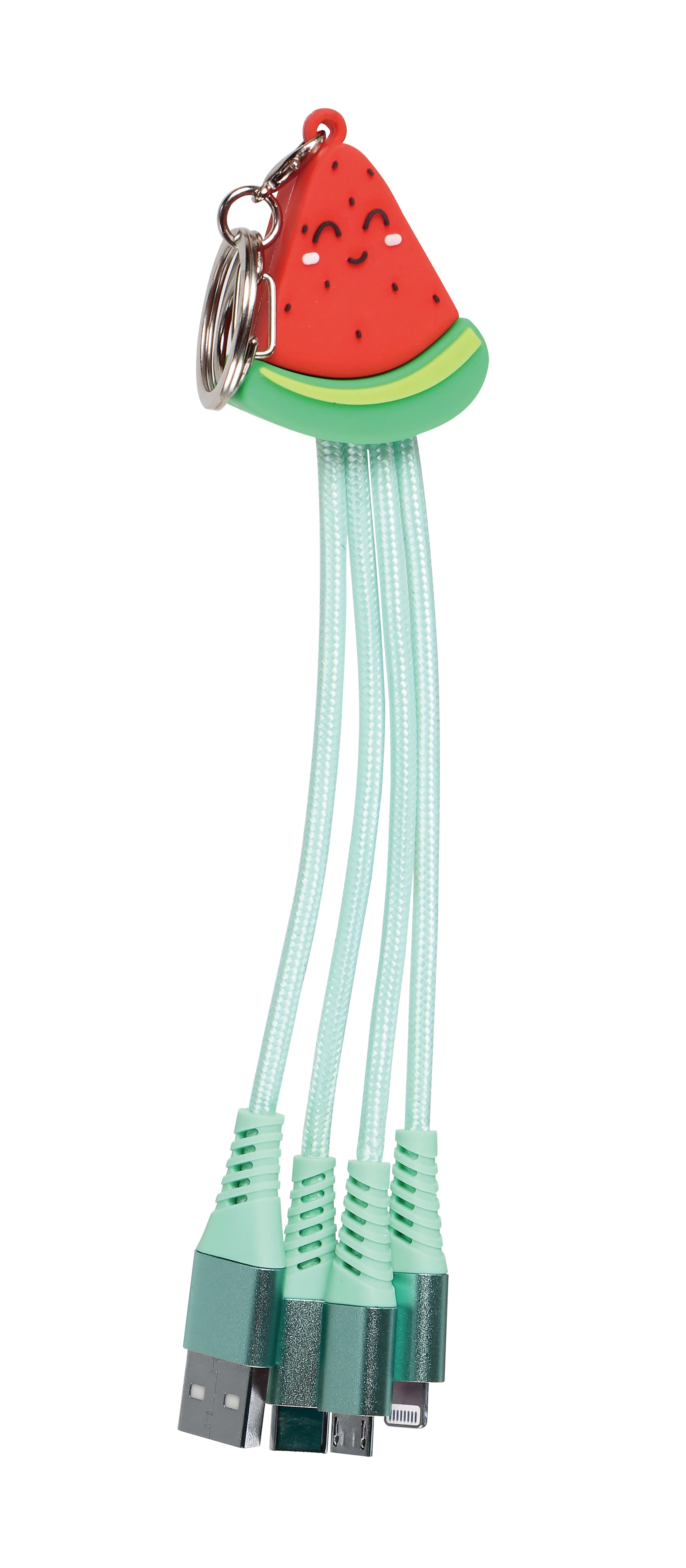 EntertainME 3 in 1 Ladekabel Schlüsselanhänger, grün