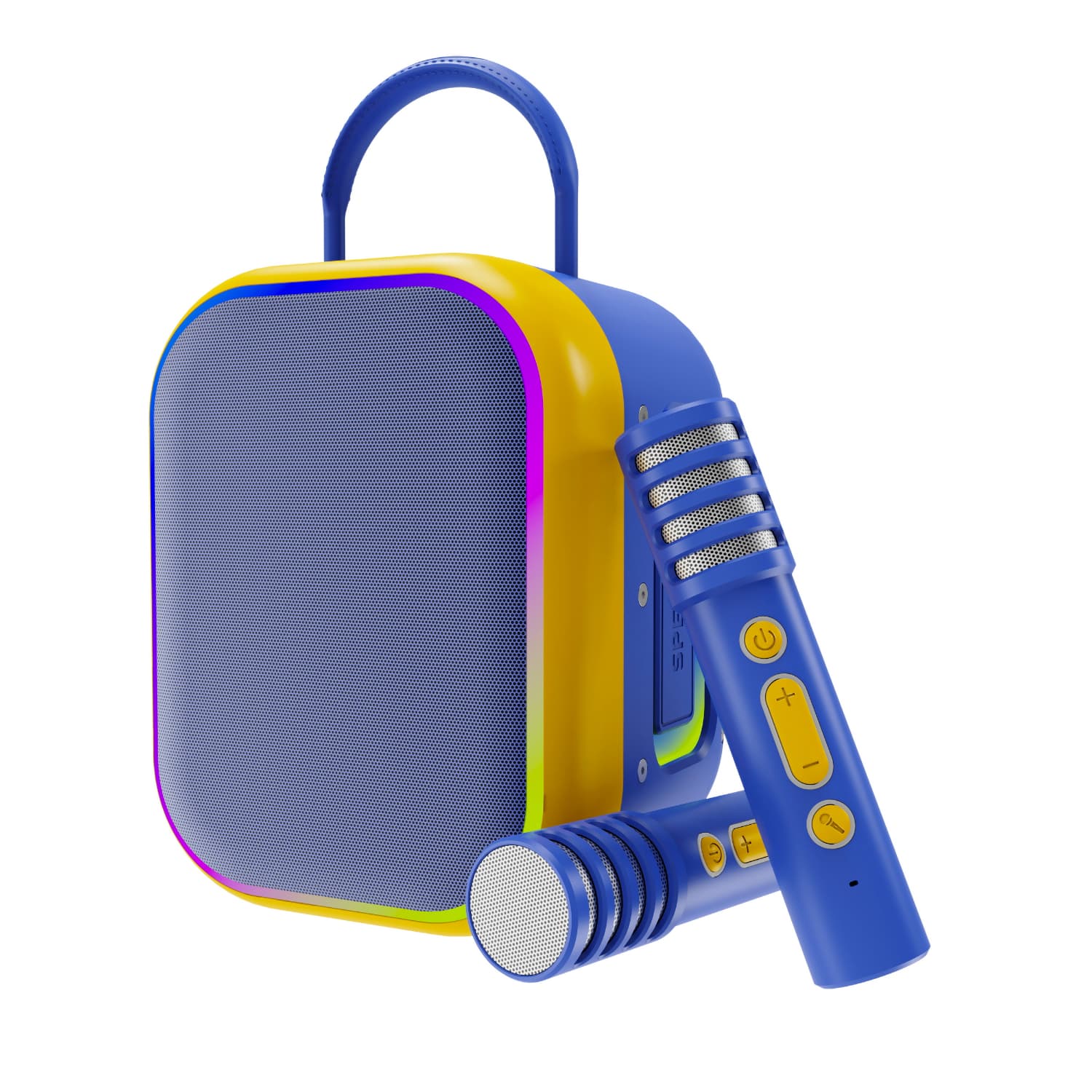 EntertainMe Wireless Lautsprecher mit Mikrofon, blau