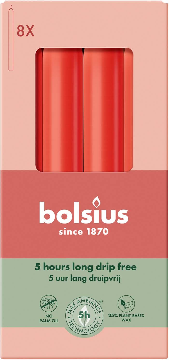bolsius Essentials Stabkerzen 8er Pack