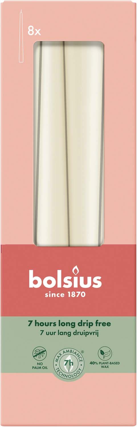 bolsius Essentials Spitzkerze 8er Pack