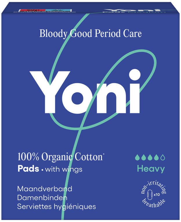YONI 100% Bio Baumwolle Binden Maxi mit Flügeln 