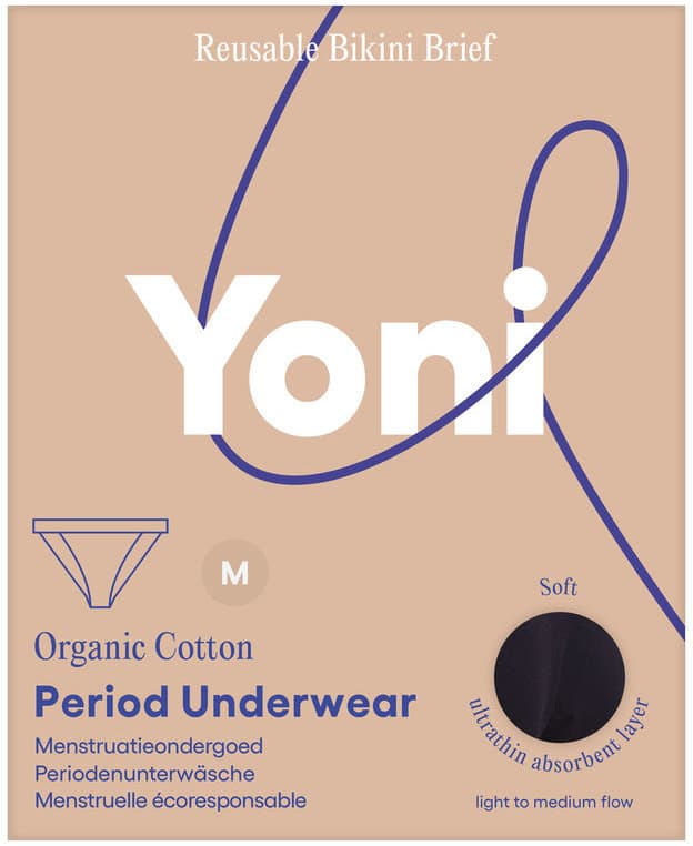 YONI Bio-Baumwolle Periodenunterwäsche Slip Bikini