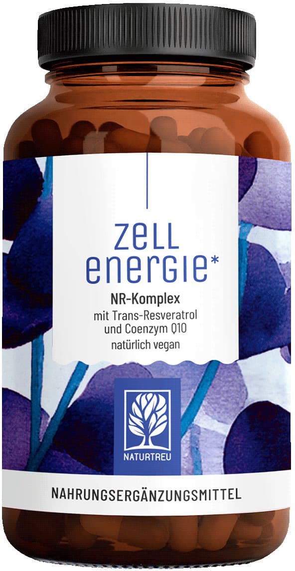 NATURTREU Zellenergie NR-Komplex mit Nicotinamid Ribosid, Resveratrol & Coenzym Q10