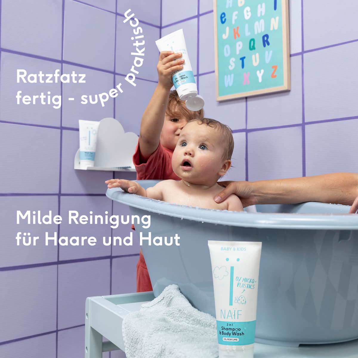 Produktbild Naif Baby & Kind 2in1 Shampoo und Duschgel 4 von 6