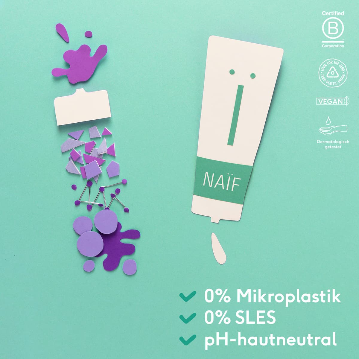 Produktbild Naif Baby & Kind 2in1 Shampoo und Duschgel 6 von 6