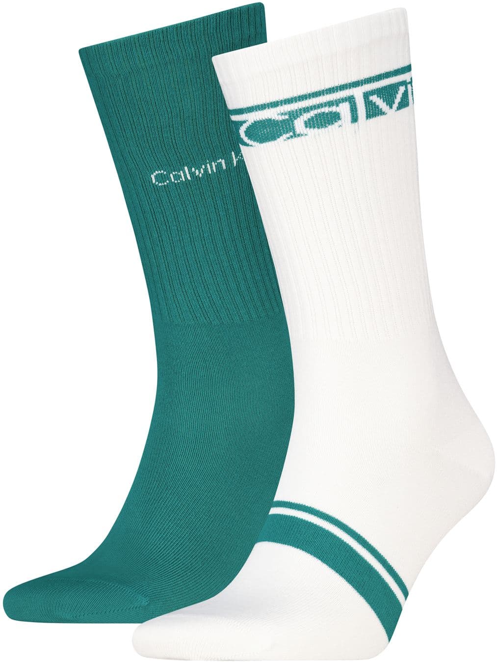 Calvin Klein Herren Tennissocken Logo Stripe 2er Pack