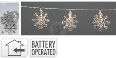 LED-Girlande Schneeflocke