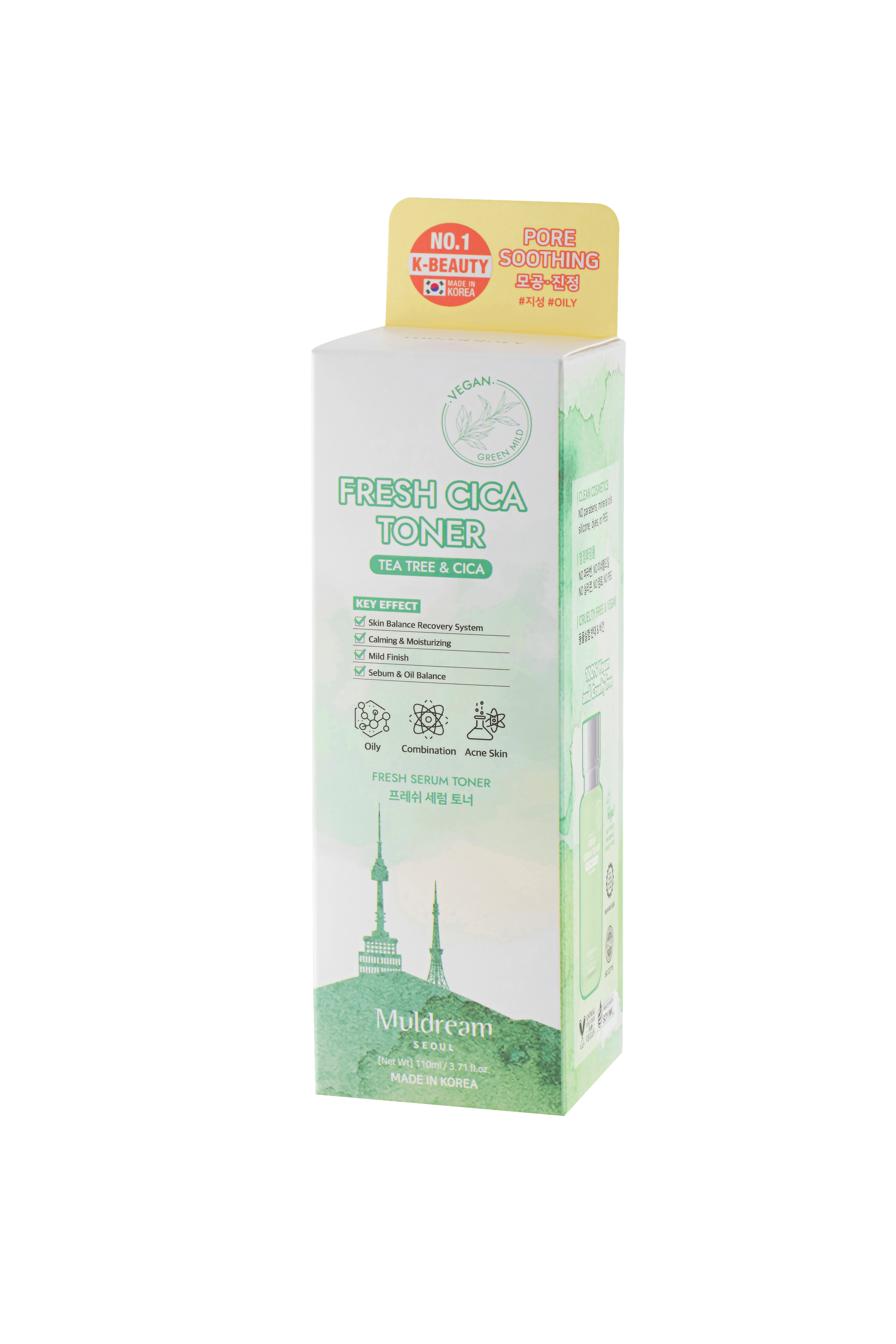 Produktbild Muldream Vegan Green Mild Fresh Serum Toner 2 von 3