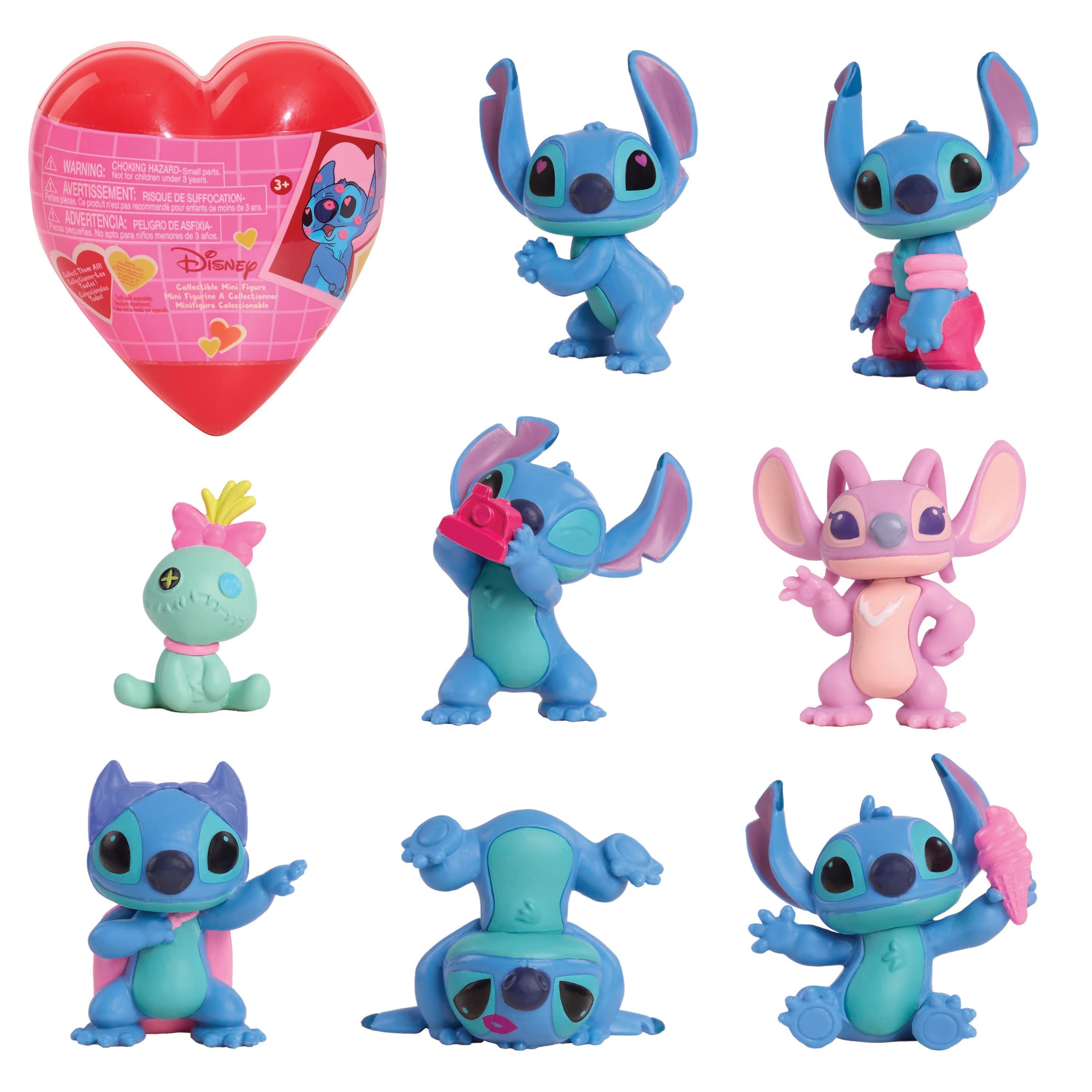 Disney Stitch Sammelfigur Valentinstag sortiert (Keine Auswahl möglich)