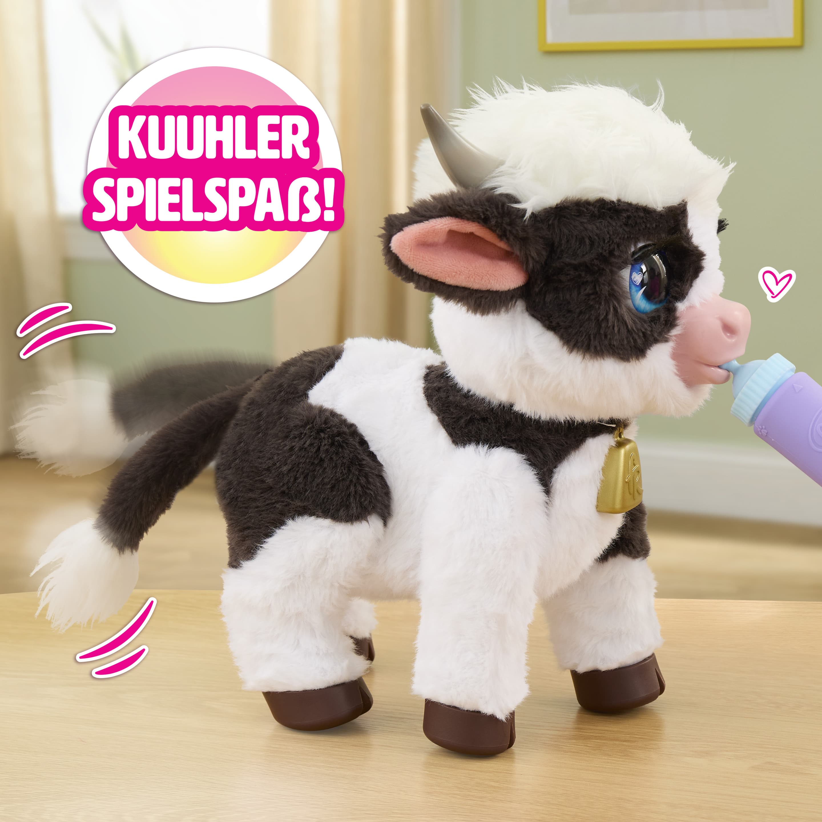 FurReal Riley the Feed & Follow Cow