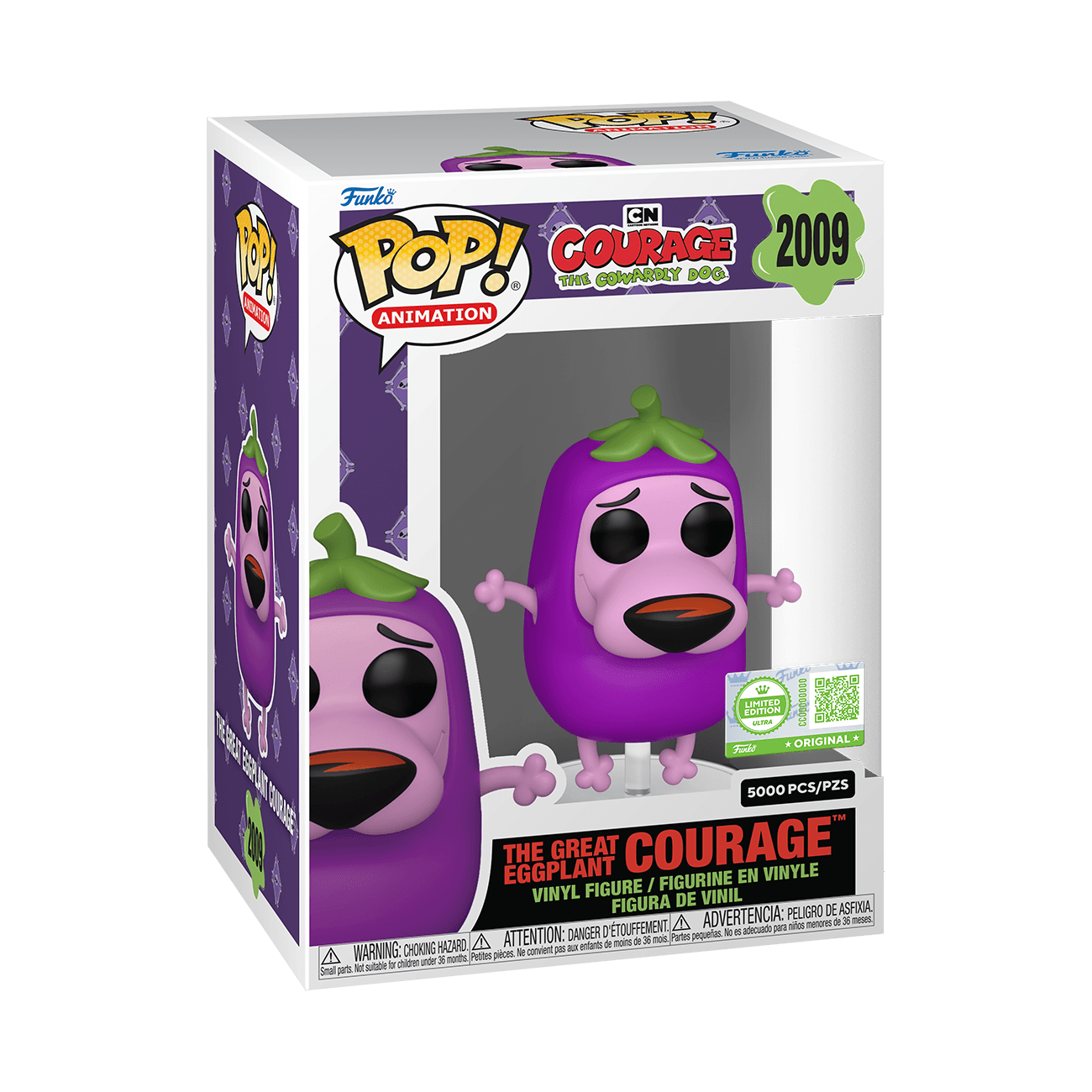 Funko - POP! - Courage the Cowardly Dog - The Great Eggplant Courage™ Vinyl