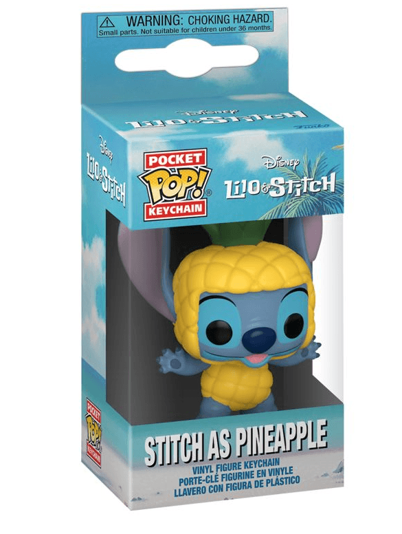 Funko Disney - Lilo & Stitch- Stitch as Pineapple Pop! Keychain