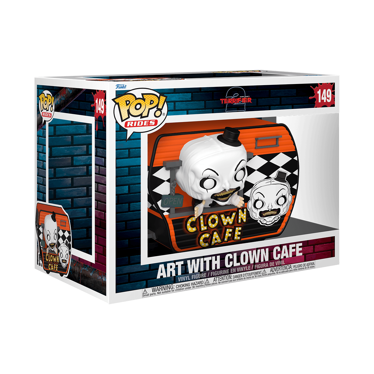 Funko POP! Rides Deluxe Terrifier 2 - Art the Clown im Clown Café Vinyl-Sammelfigur