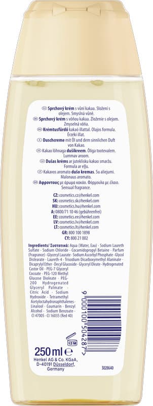 Crema de ducha nutritiva FA Cream & Oil Cacao 250 ml