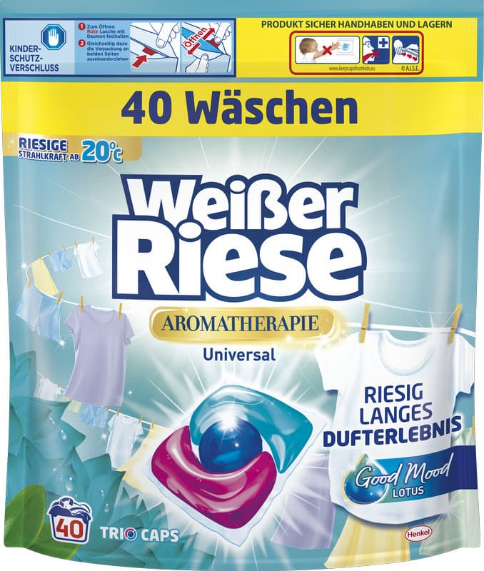 Weißer Riese Vollwaschmittel Universal Trio-Caps Floral Sensation Lotus